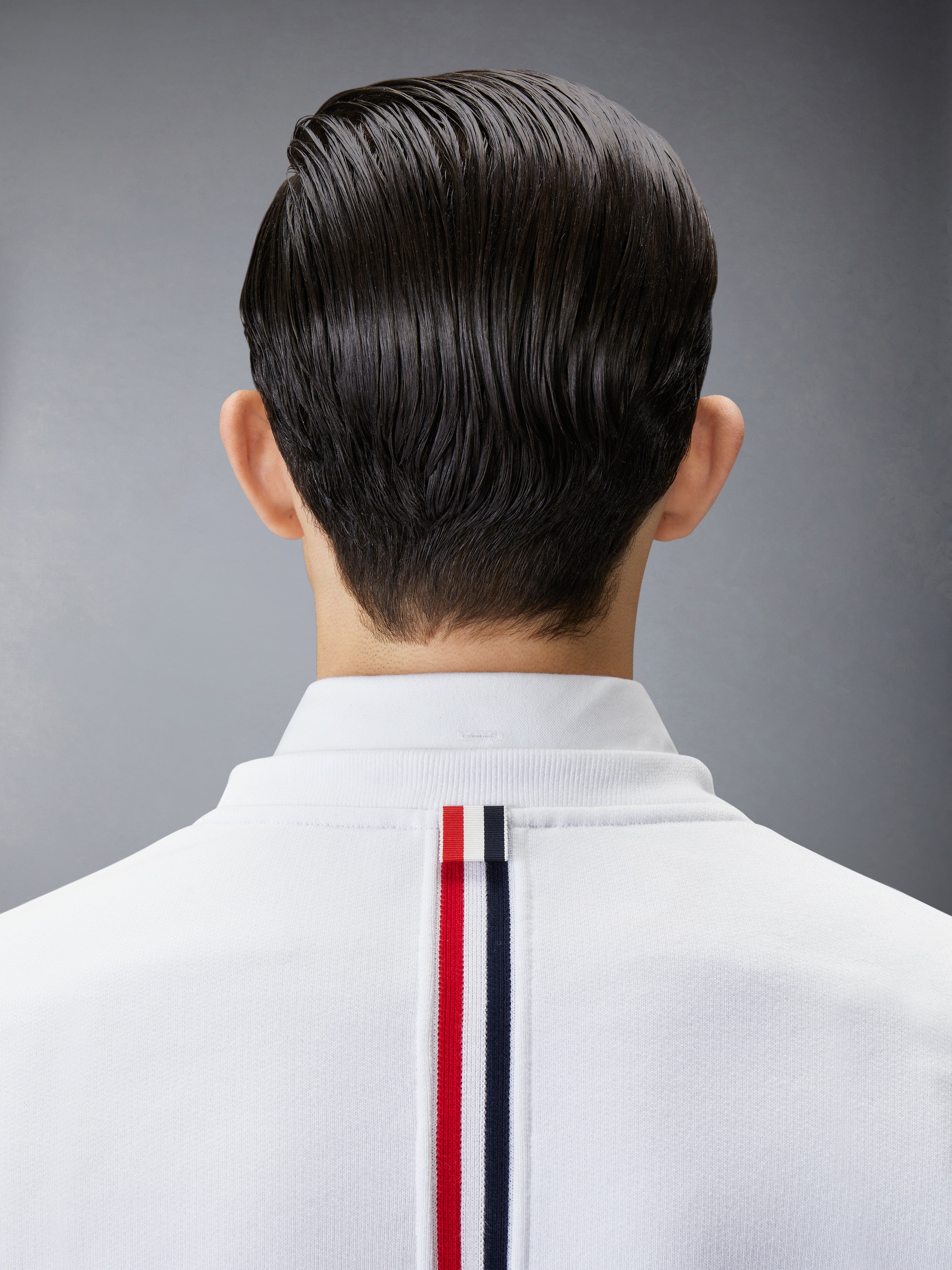 CLASSIC LOOPBACK CENTER BACK STRIPE CREWNECK PULLOVER - 6