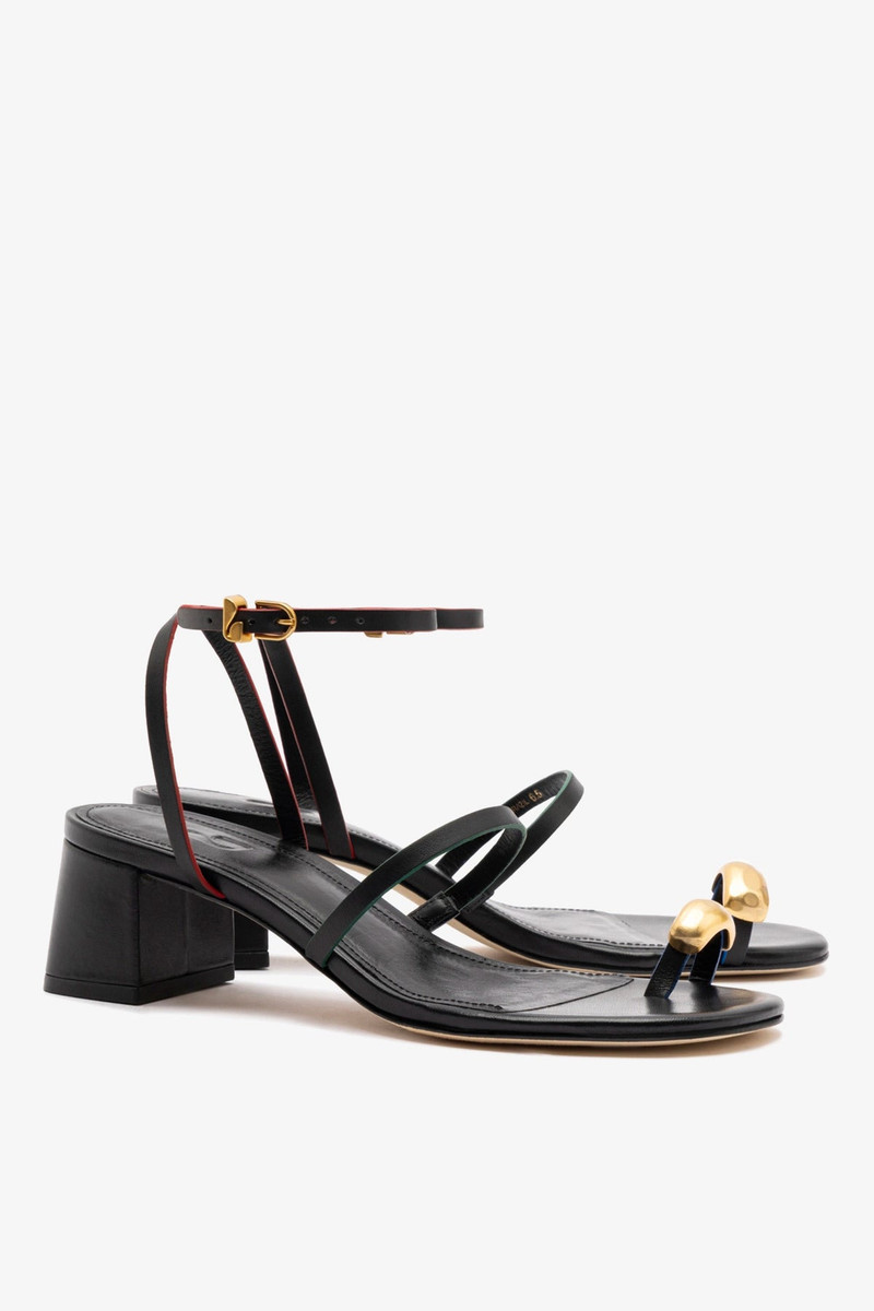 Biarritz Block In Black Leather 3