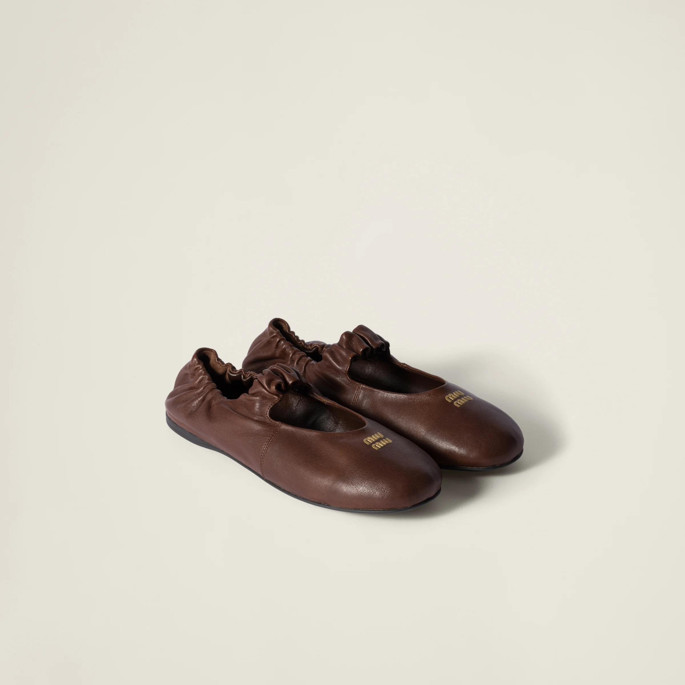 Ruches nappa leather loafers - 1