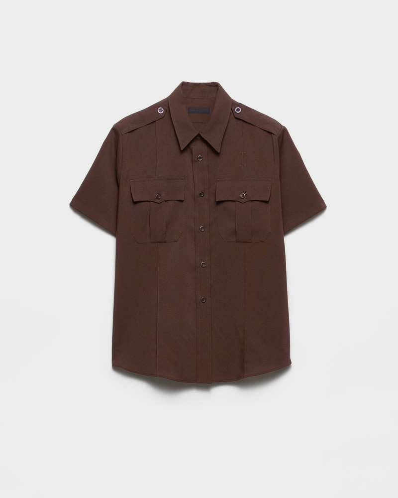 Short-sleeved technical fabric shirt 1
