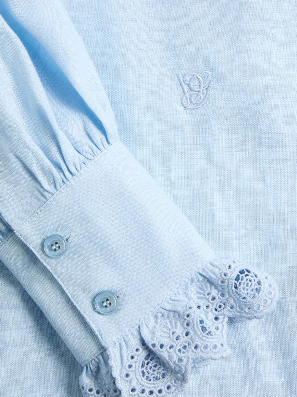 embroidered linen shirt - 5