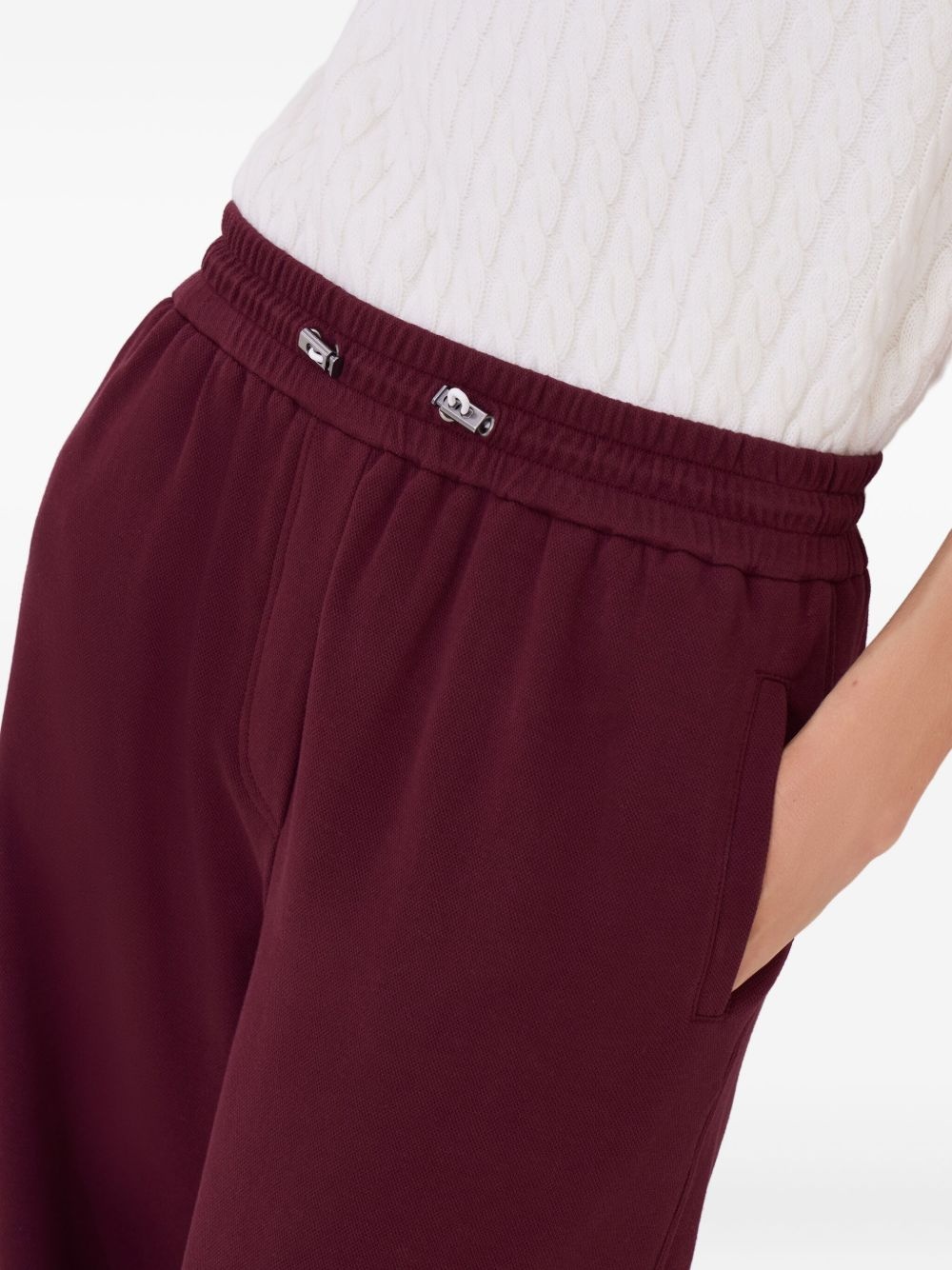 elasticated-waistband sweatpants - 5