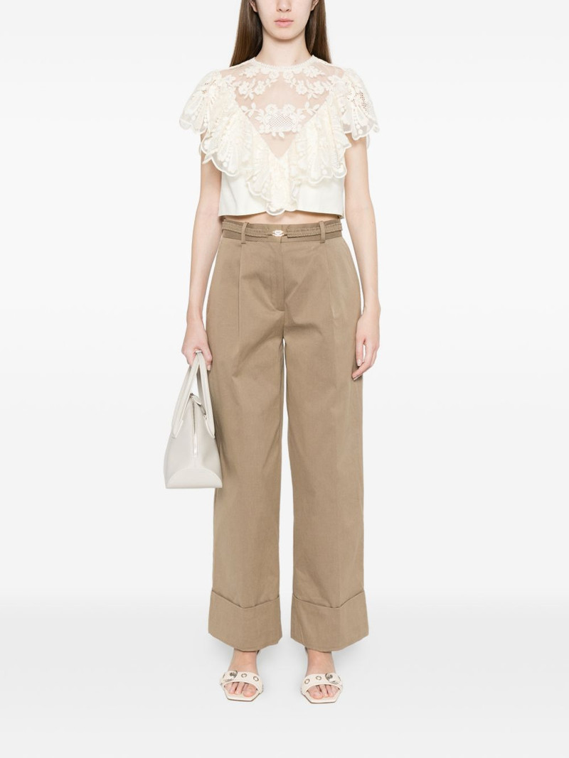 Sandro lace-detail blouse outlook