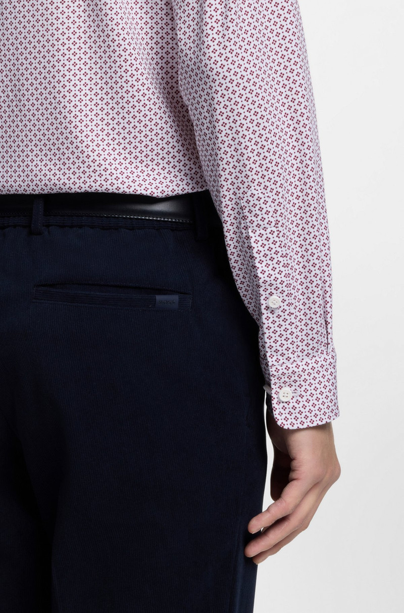 PRINTED SLIM-FIT SHIRT IN A COTTON BLEND 6