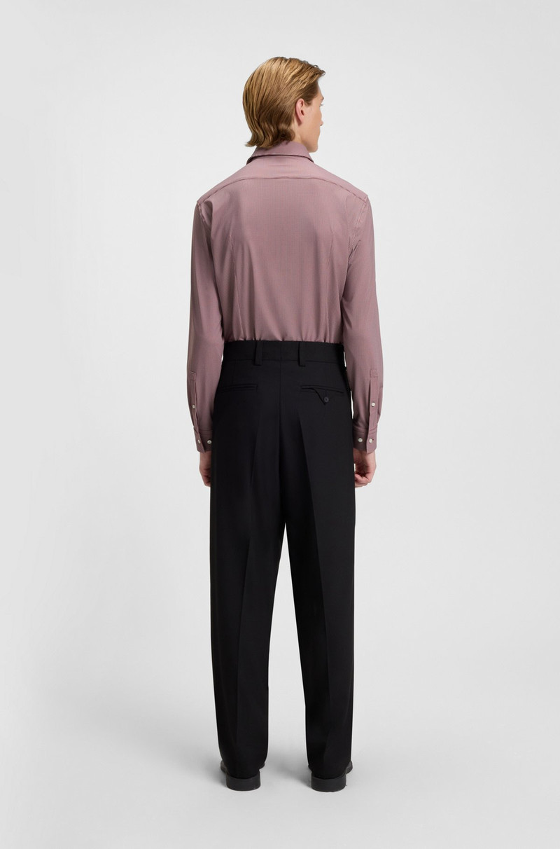 PRINTED SLIM-FIT SHIRT IN STRETCH JERSEY 5