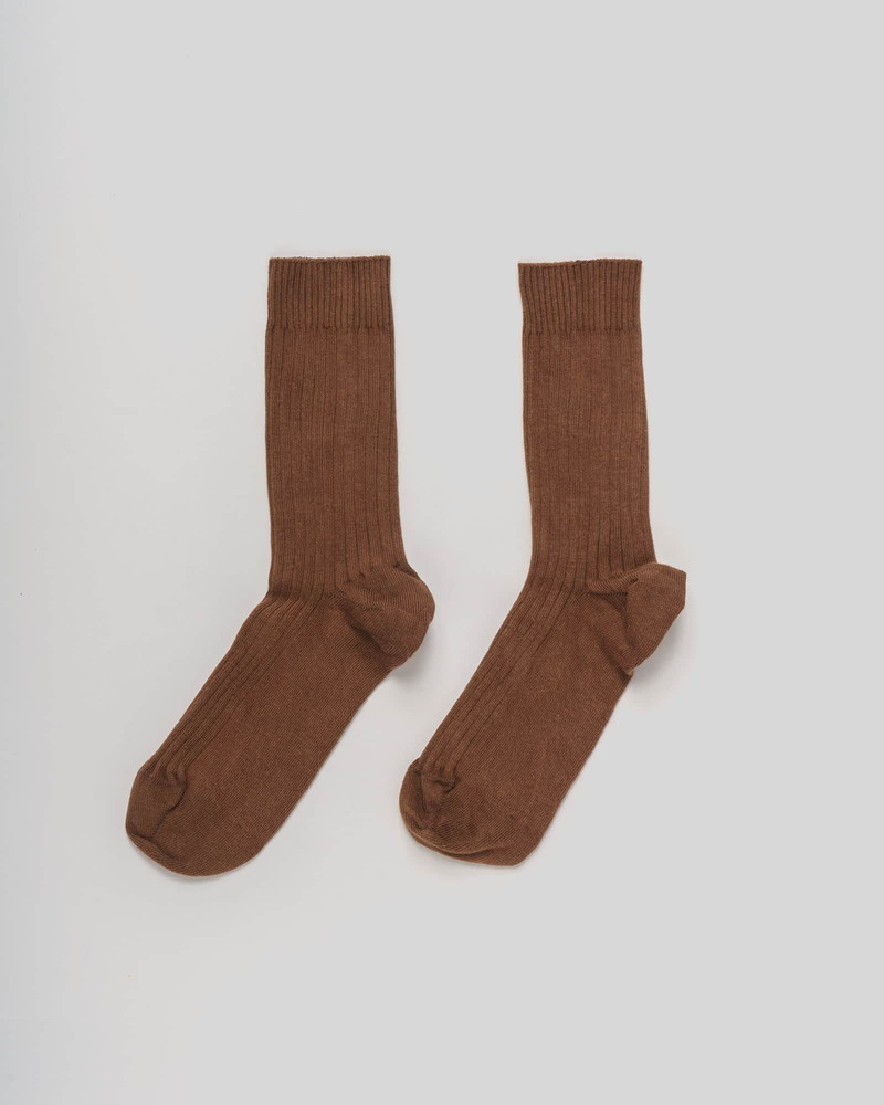 Rib Overankle Socks - Organic Cotton Rib 5