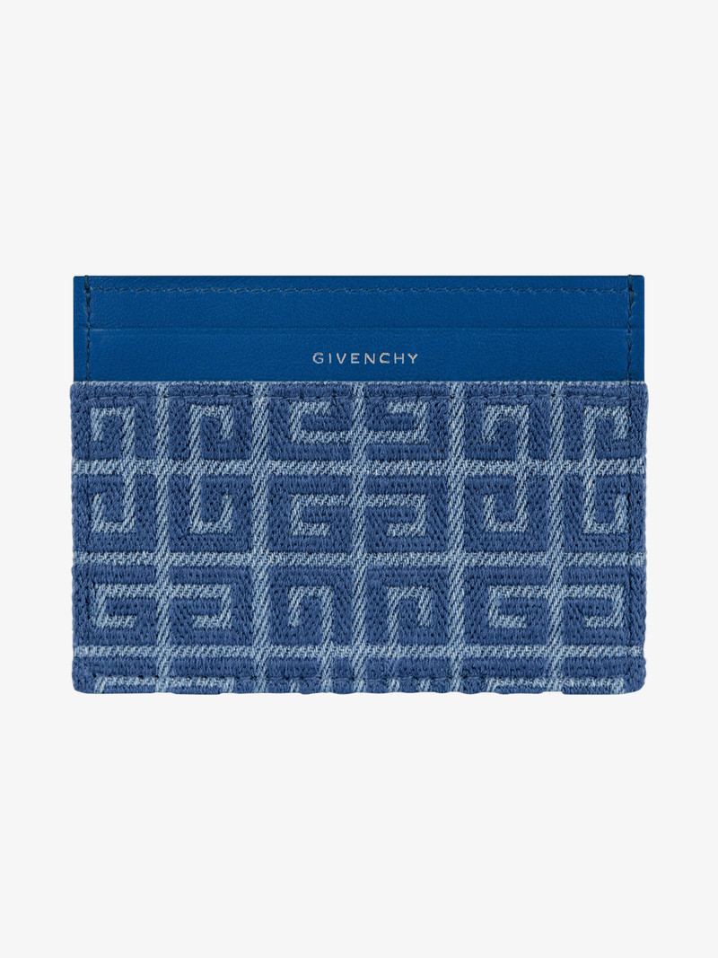 GIV CUT CARD HOLDER IN 4G DENIM AND LEATHER 3
