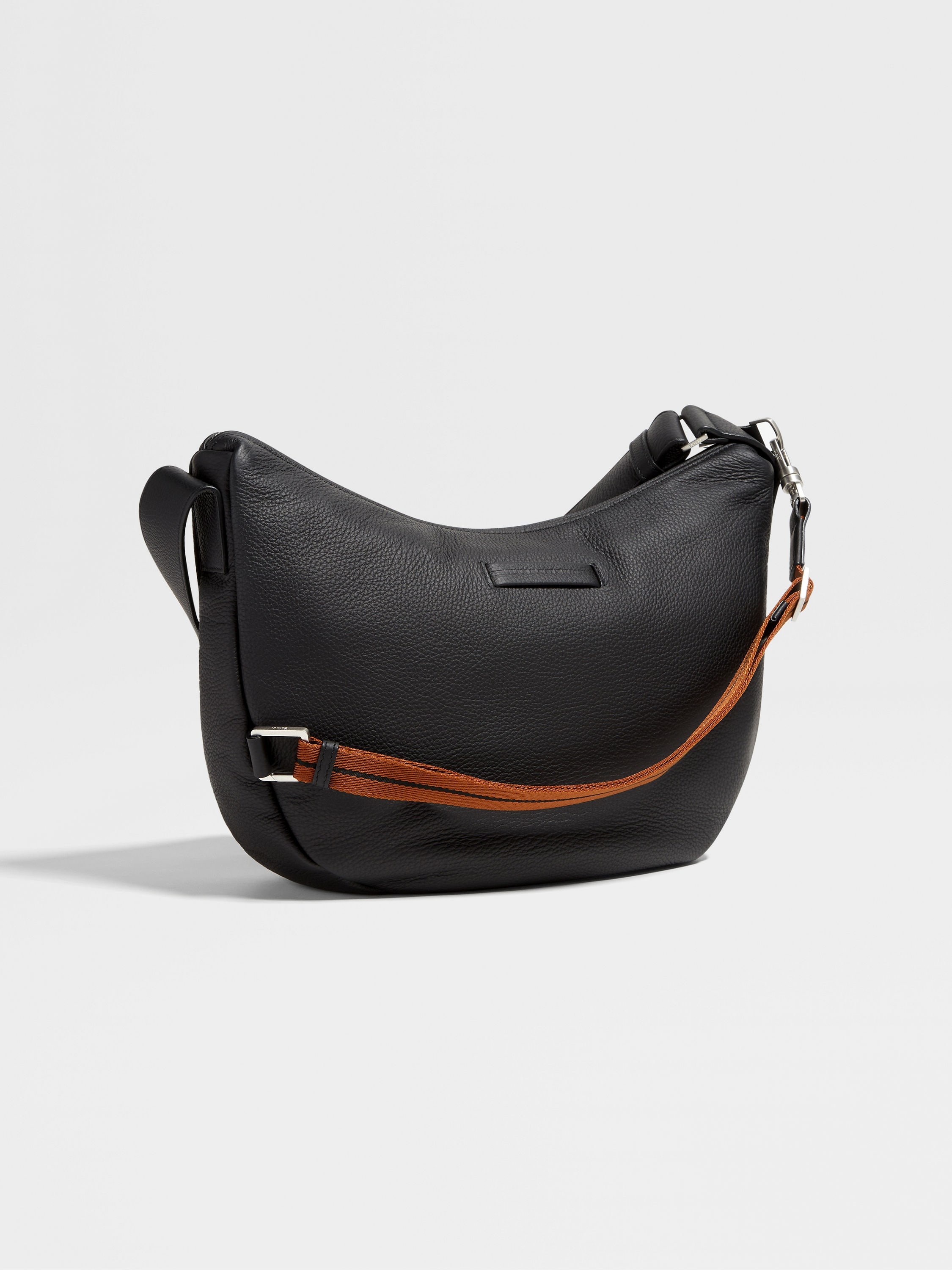 BLACK DEERSKIN HOBO PANORAMA MINI BAG - 3