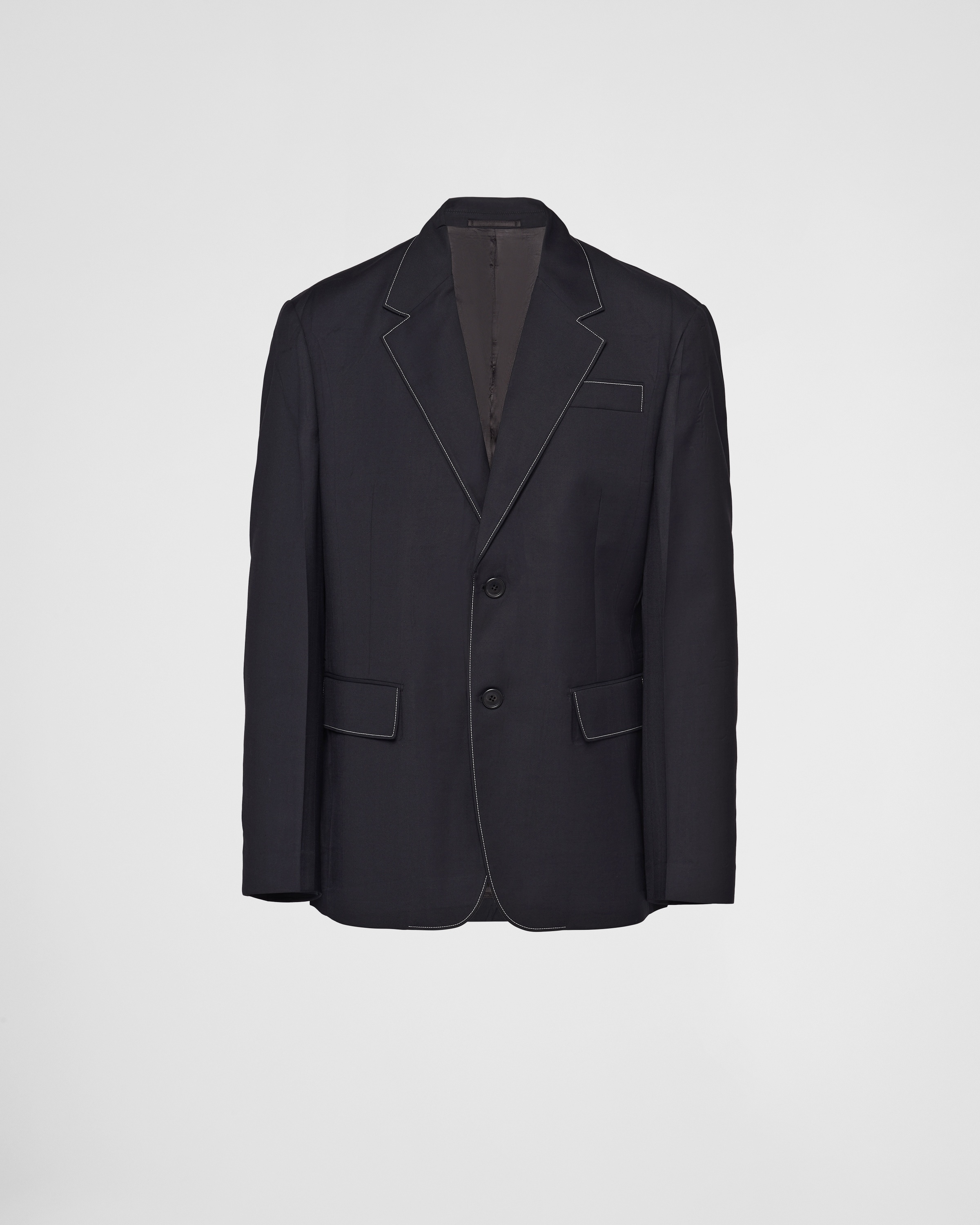 Prada Single-breasted wool jacket - Grey