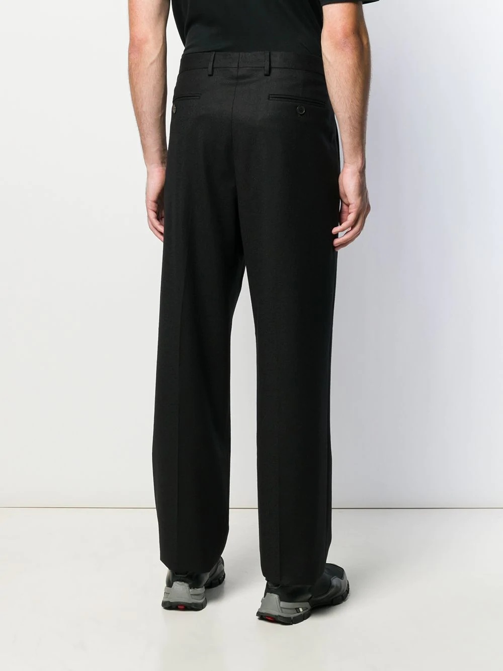 straight-leg tailored trousers - 4