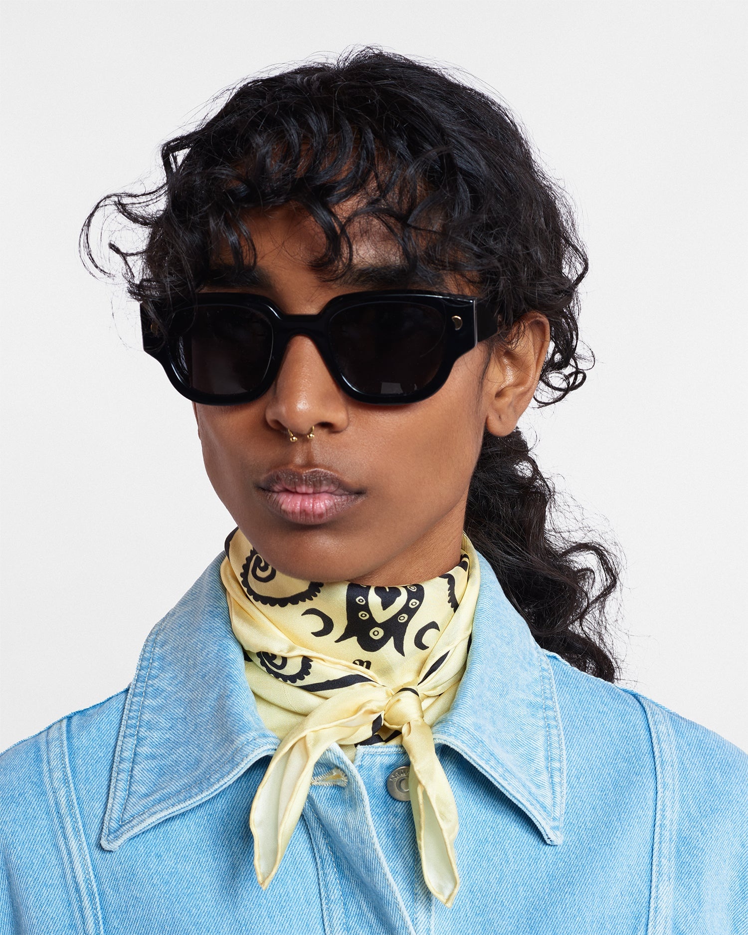 SAMUI - Bio-plastic D-frame sunglasses - Black - 3