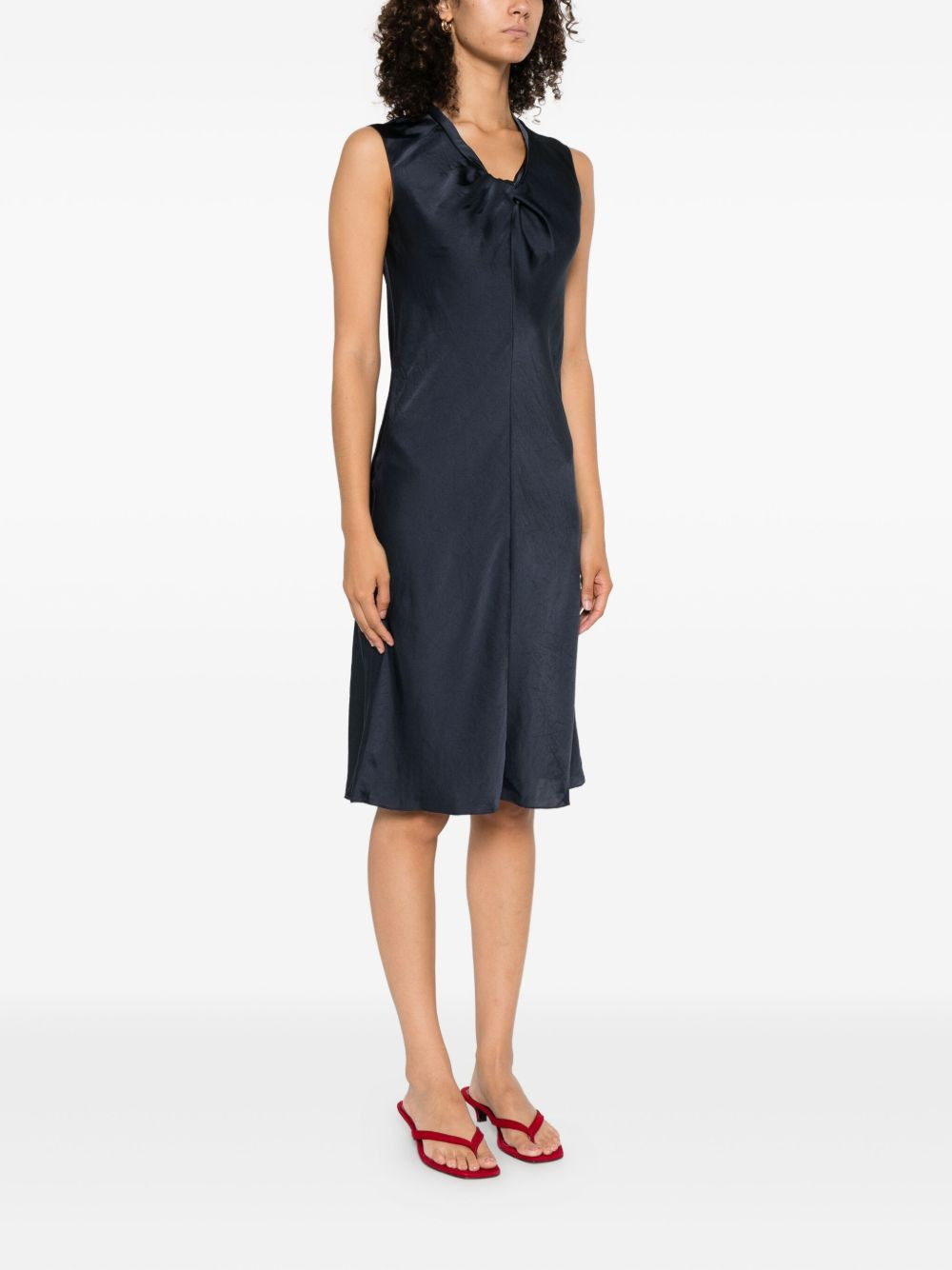 twisted sleeveless dress - 3