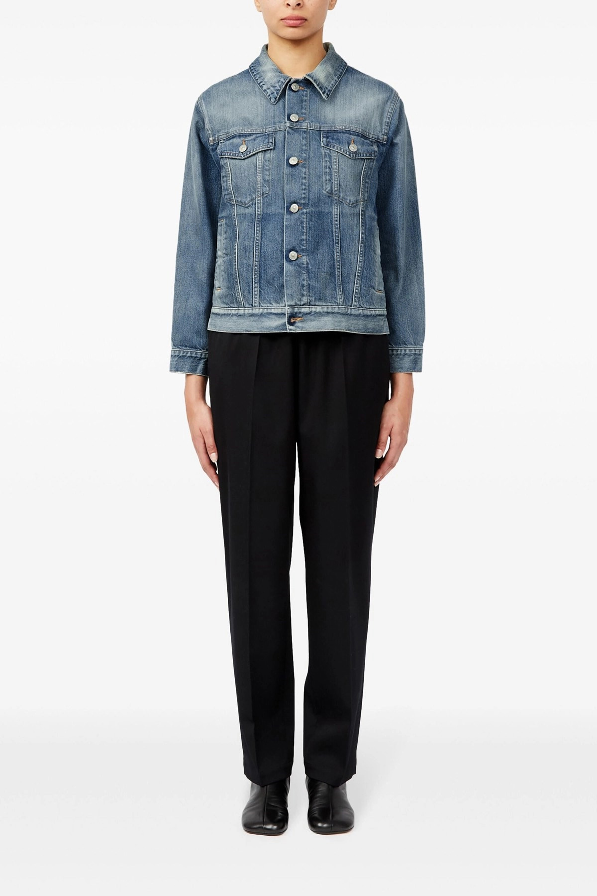 Layered denim jacket - 2
