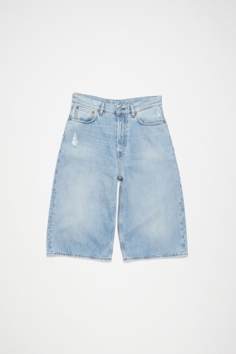 Denim shorts - Loose fit - Light blue - 1