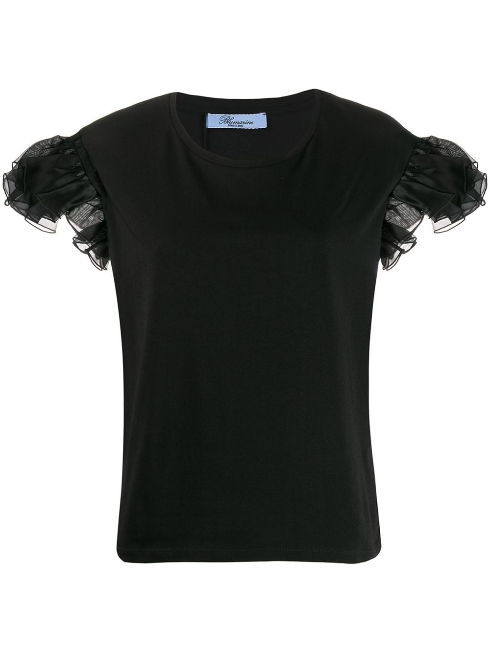 frill sleeve T-shirt - 1