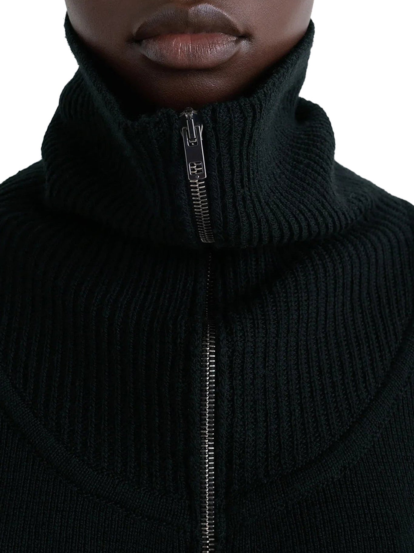 WOOL ZIP-UP SWEATER - 6