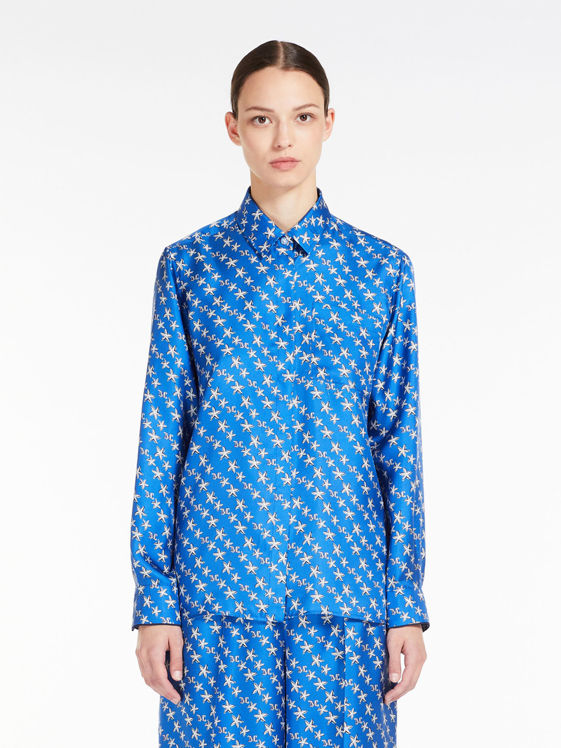 LONDON Printed silk shirt 3