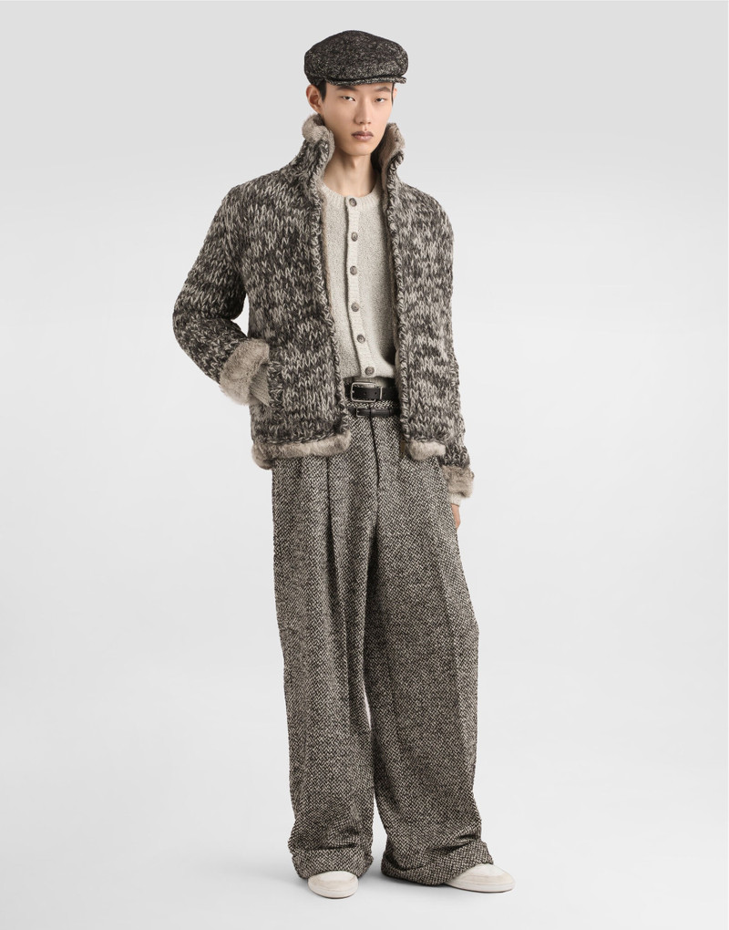 Dolce & Gabbana Wool blend dotted trousers outlook