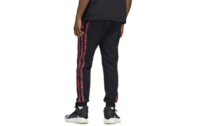 adidas adidas Mic Dame Pant limited Side Stripe Basketball Sports Bundle Feet Pants Black HP1022 outlook