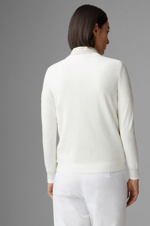 Anja Hybrid knit jacket in Off-white - 3
