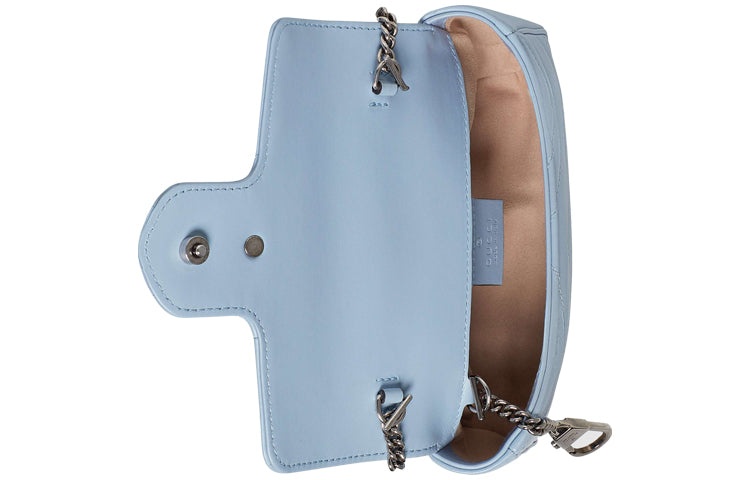 (WMNS) Gucci GG Marmont Super Mini Bag 'Pastel Blue' 476433-DTDCP-4928 - 6