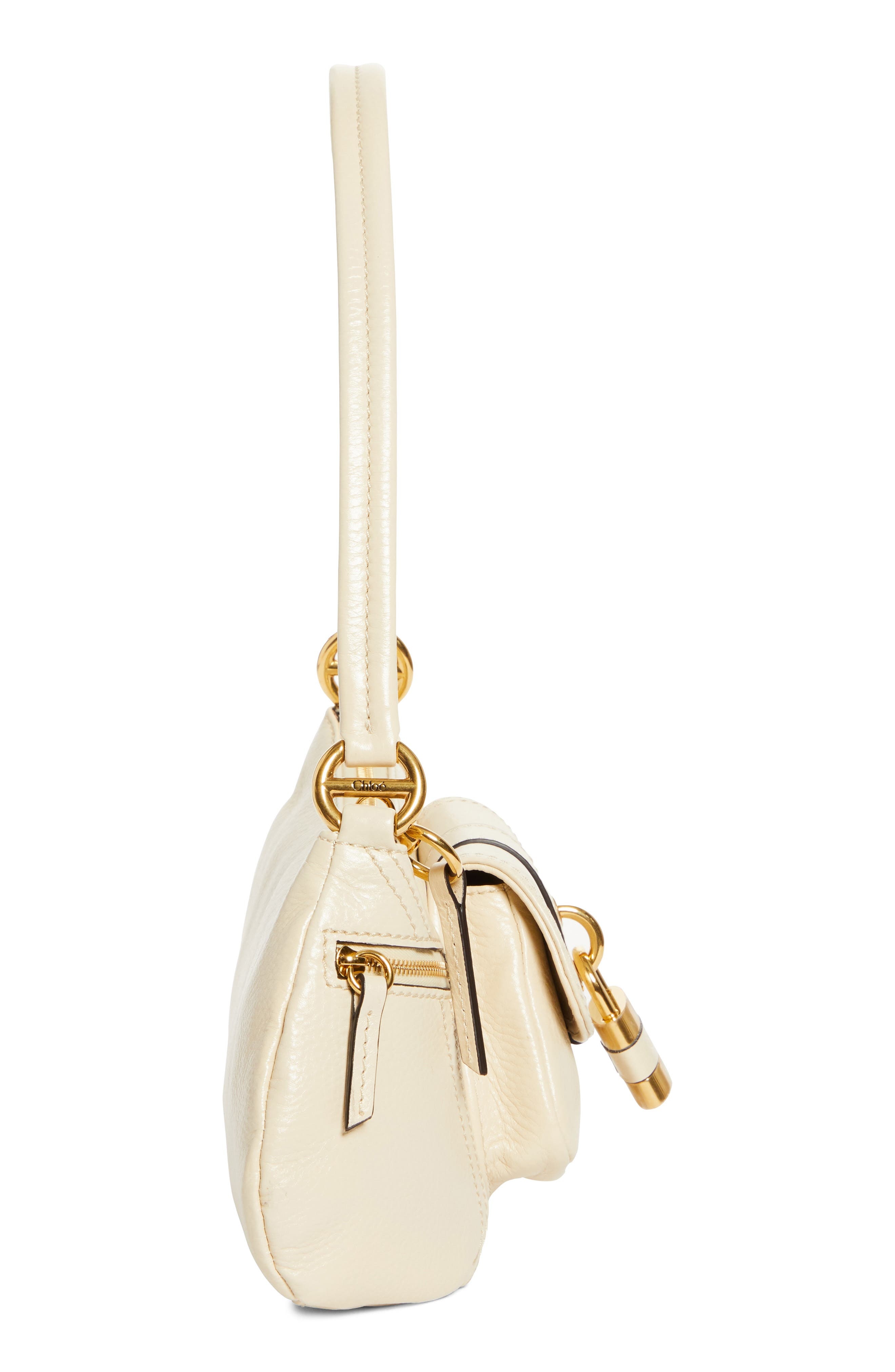 Chloé The 99 Leather Shoulder Bag in Sweet Beige at Nordstrom - 6