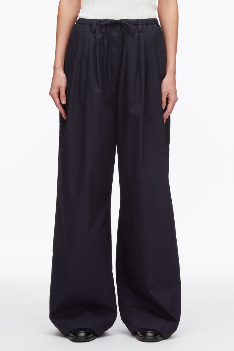 Structured Cotton Pull On Straight Leg Pants 3
