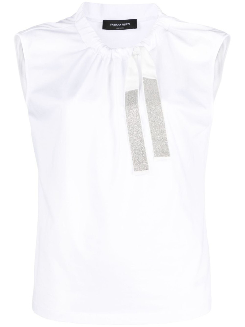 drawstring cotton tank top 1