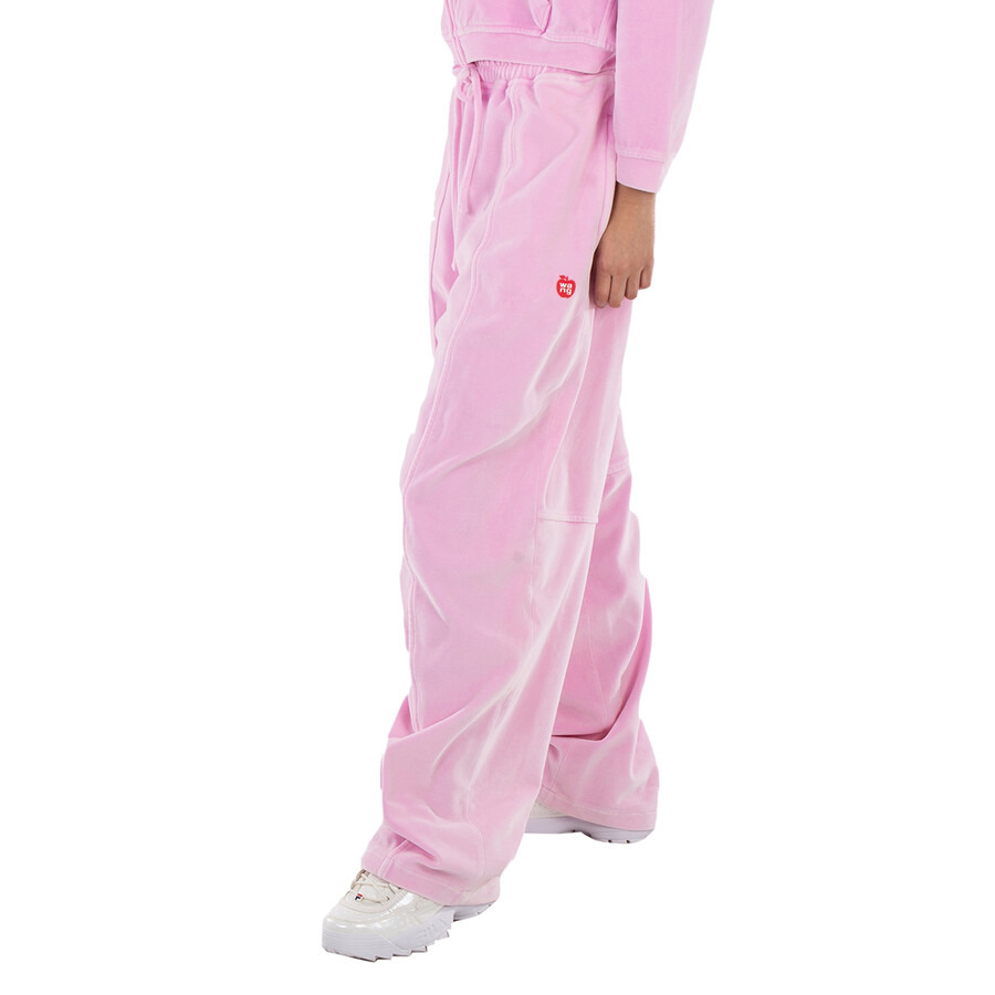 T by Alexander Wang Articulated Velour Track Pants - 3