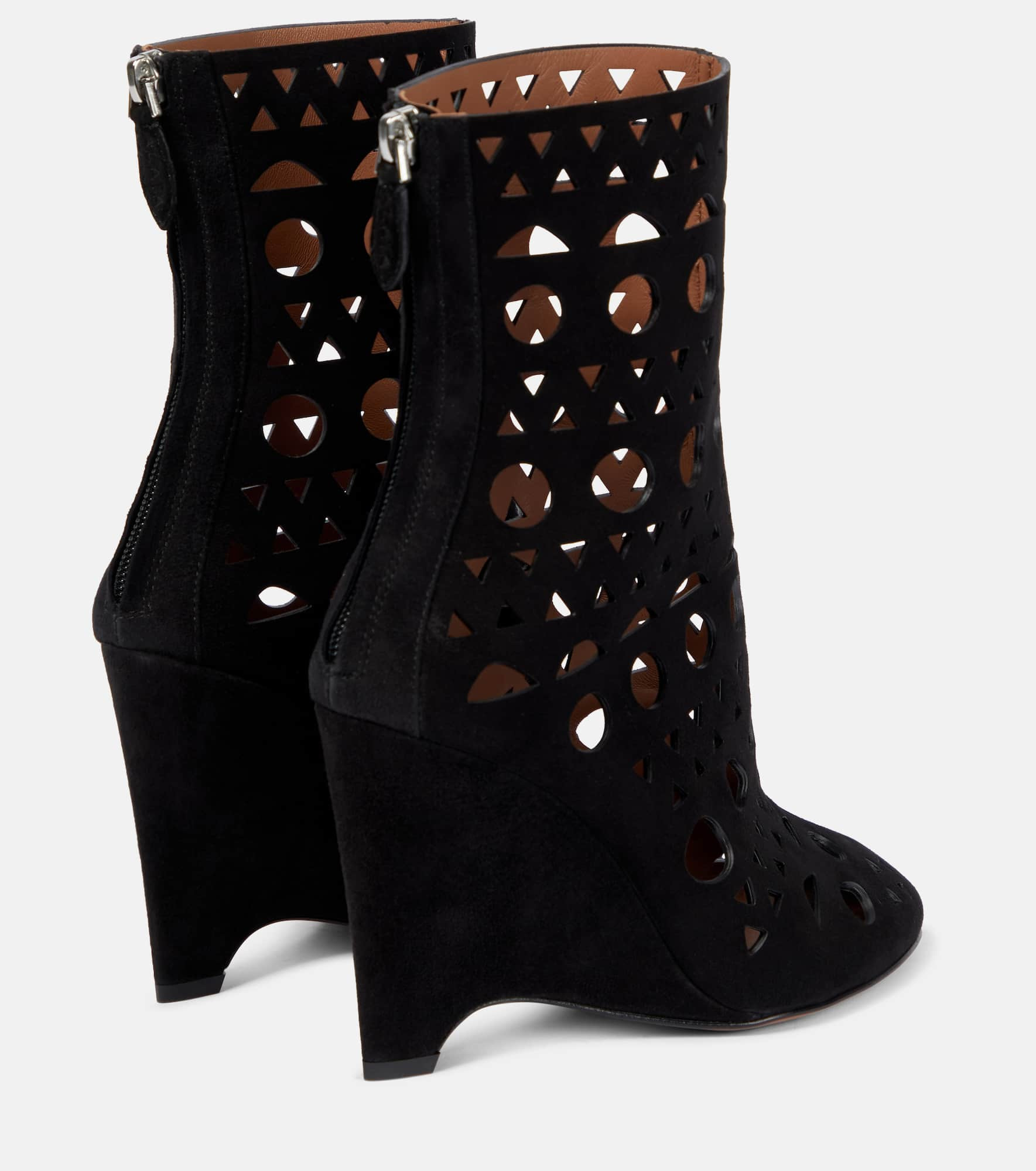 Vienne suede wedge ankle boots - 3