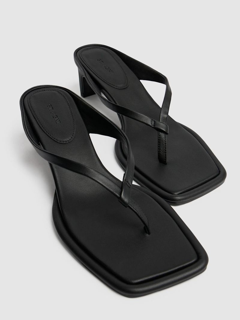 50mm Leather thong sandals - 2