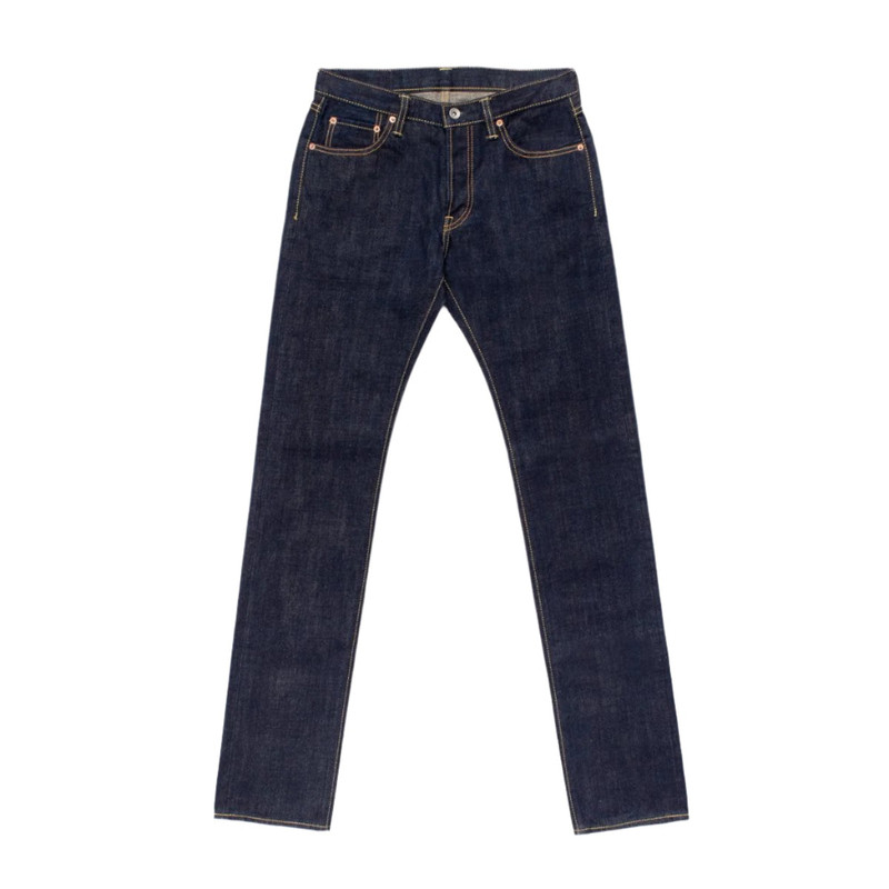 Iron Heart IH-777N 17oz Selvedge Denim Slim Tapered Cut Jeans - Natural Indigo outlook