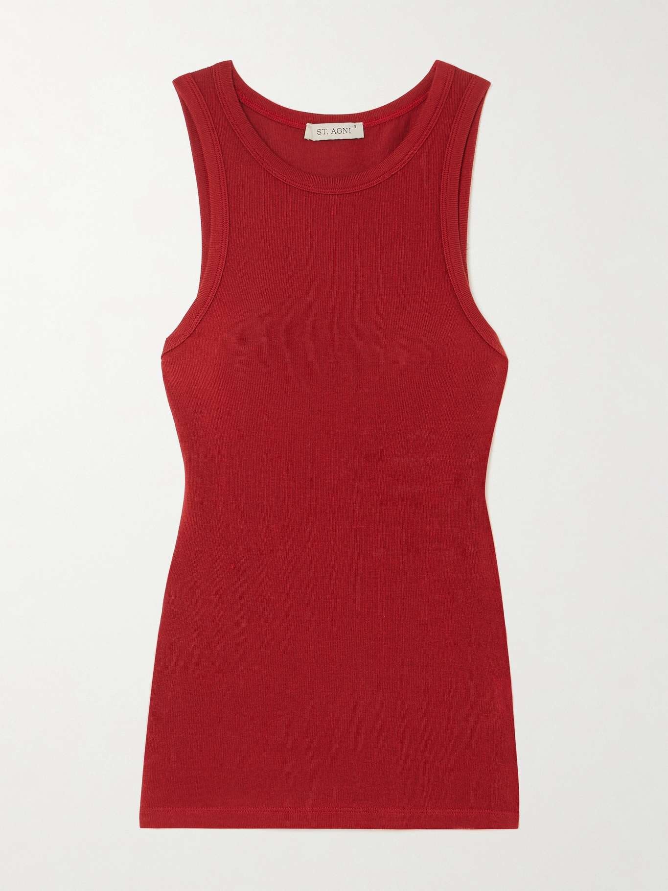 Ribbed stretch-wool tank - 1