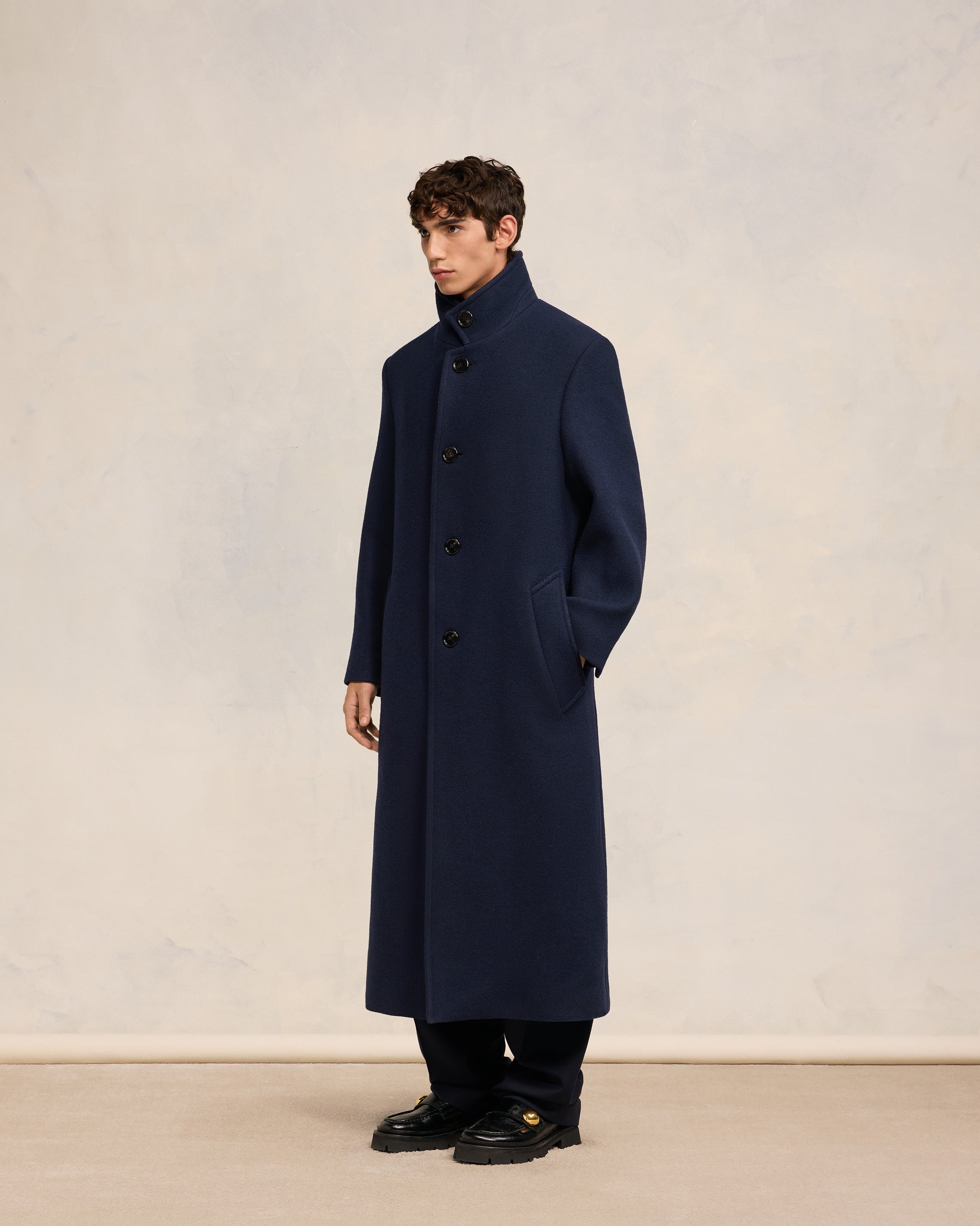 HIGH COLLAR COAT - 6