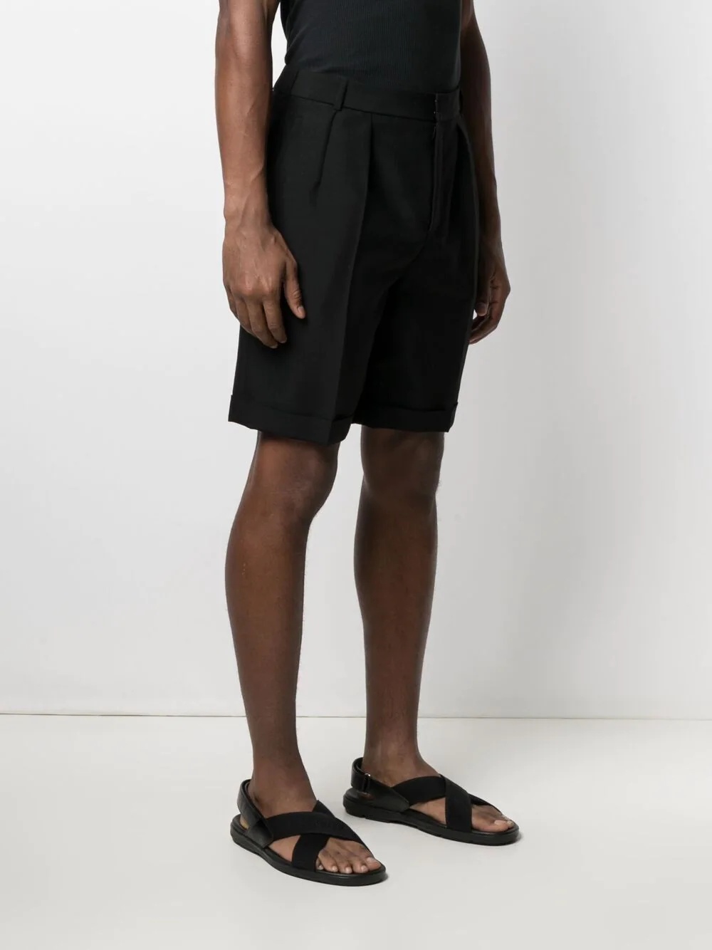 tailored wool shorts - 3