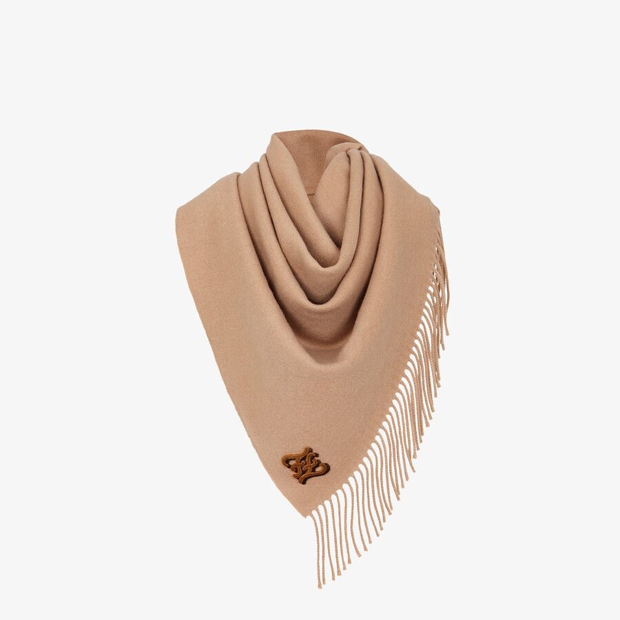 Beige cashmere triangle - 2