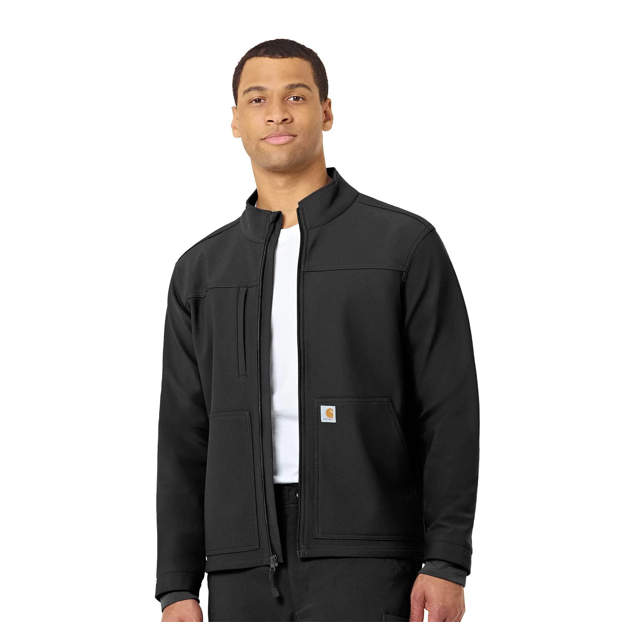 Rugged Flex® Peak Bonded Fleece Scrub Jacket - 1