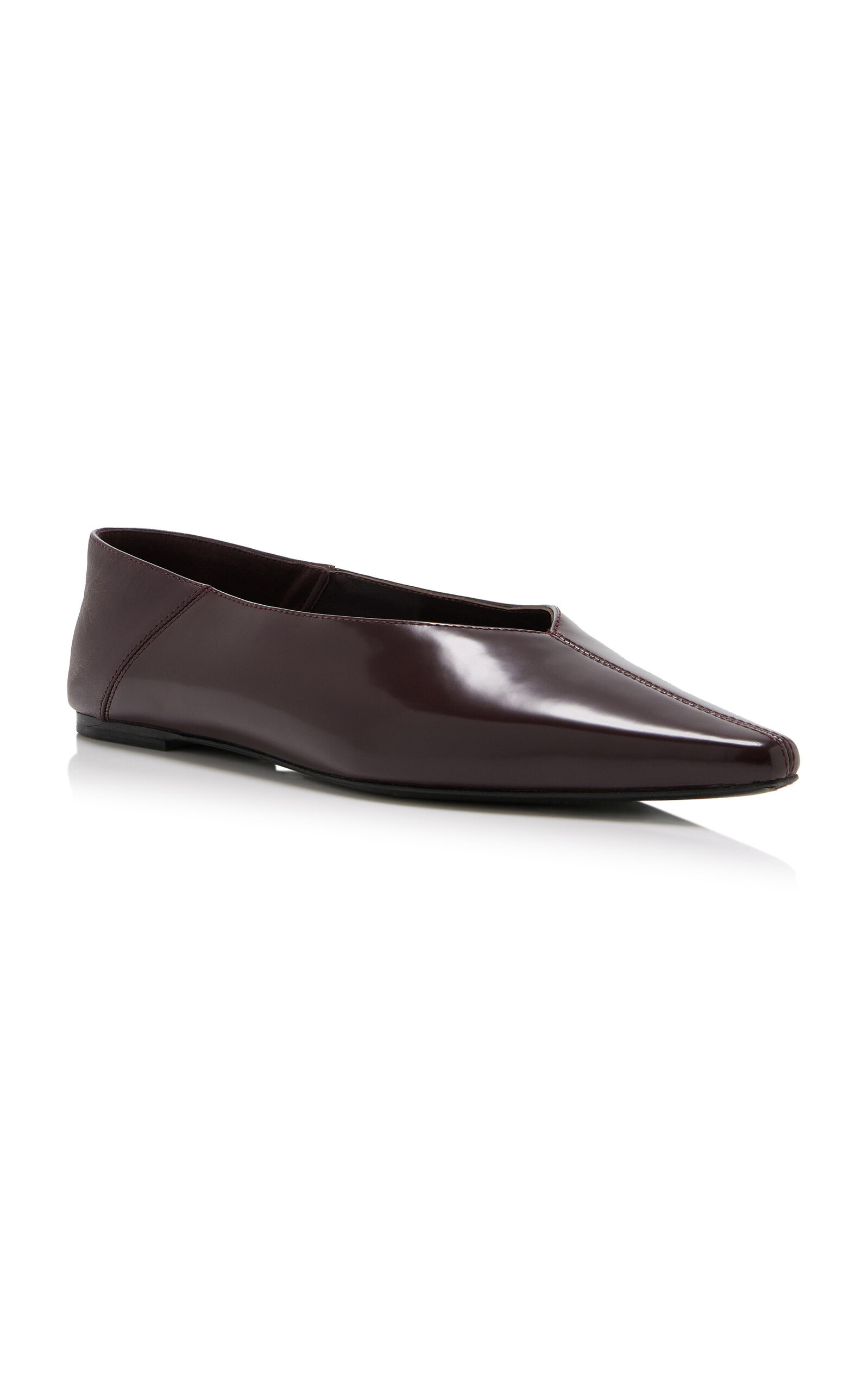 Classic Fold Leather Flats brown - 5