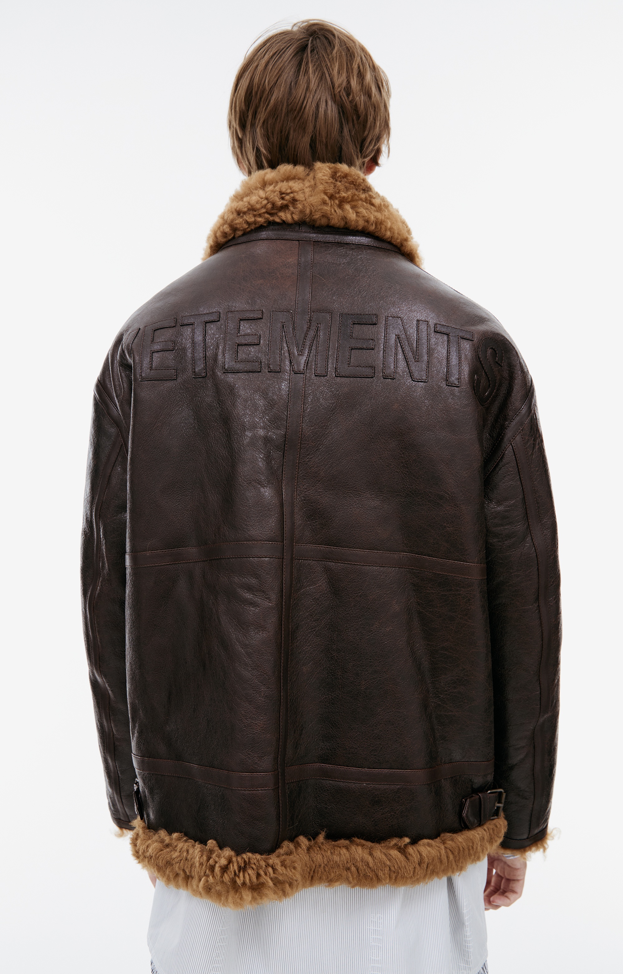 LEATHER AVIATOR JACKET - 6