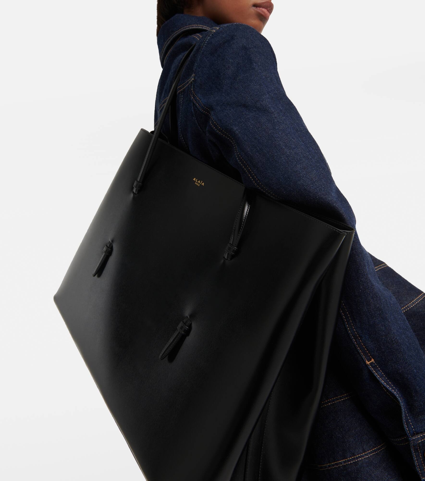 Mina 50 Large leather tote bag - 2