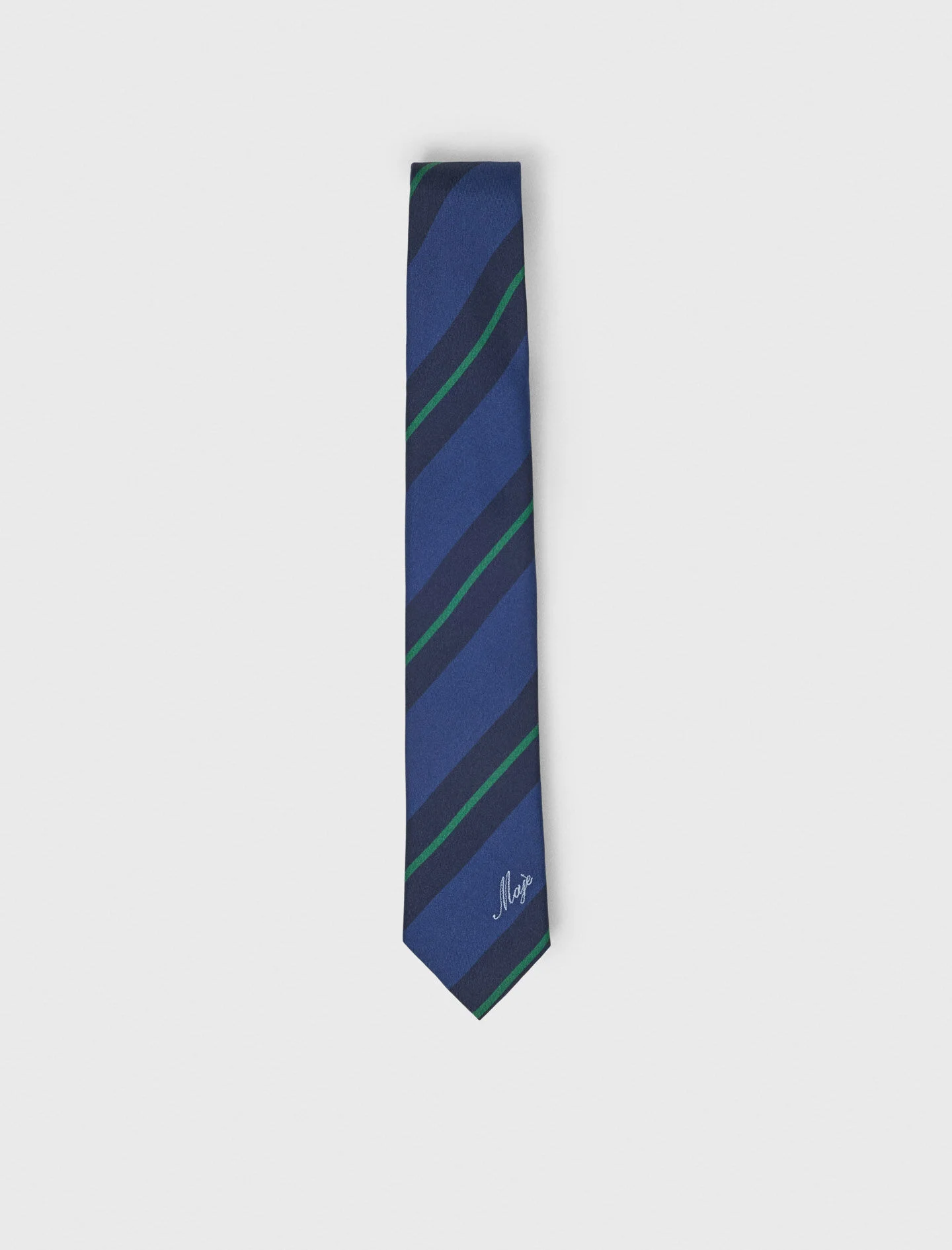Striped silk tie - 1