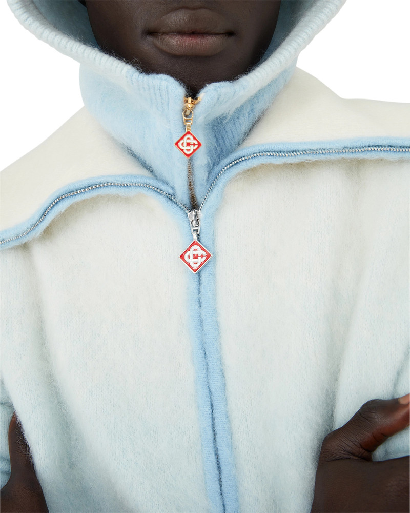 Fluffy Gradient Mohair Zip Jacket | Casablanca Paris 5