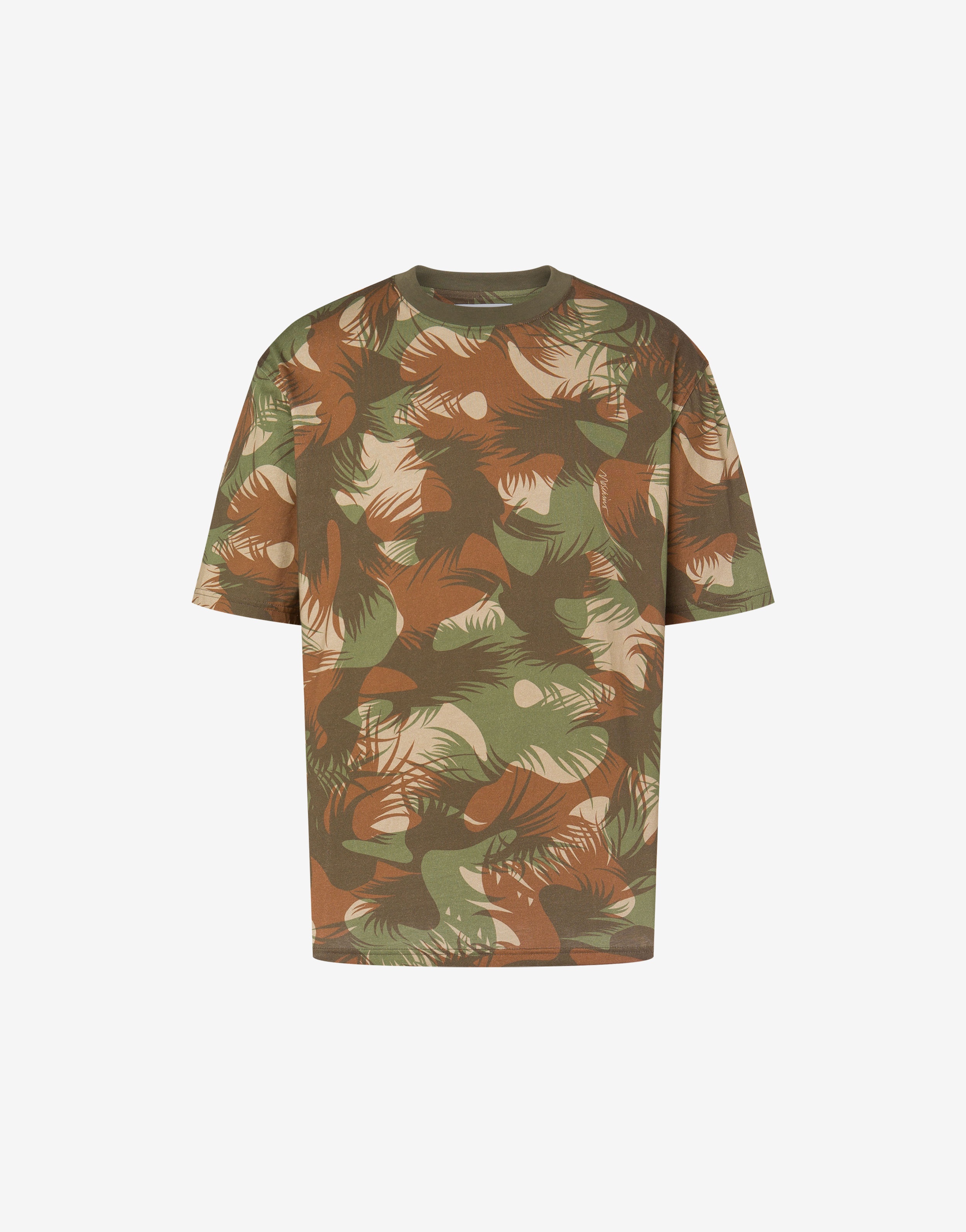 CAMOUFLAGE PRINT JERSEY T-SHIRT - 1