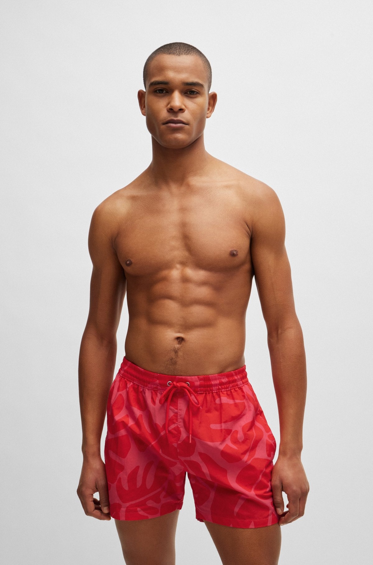 QUICK-DRY SWIM SHORTS WITH SEASONAL PATTERN - 2