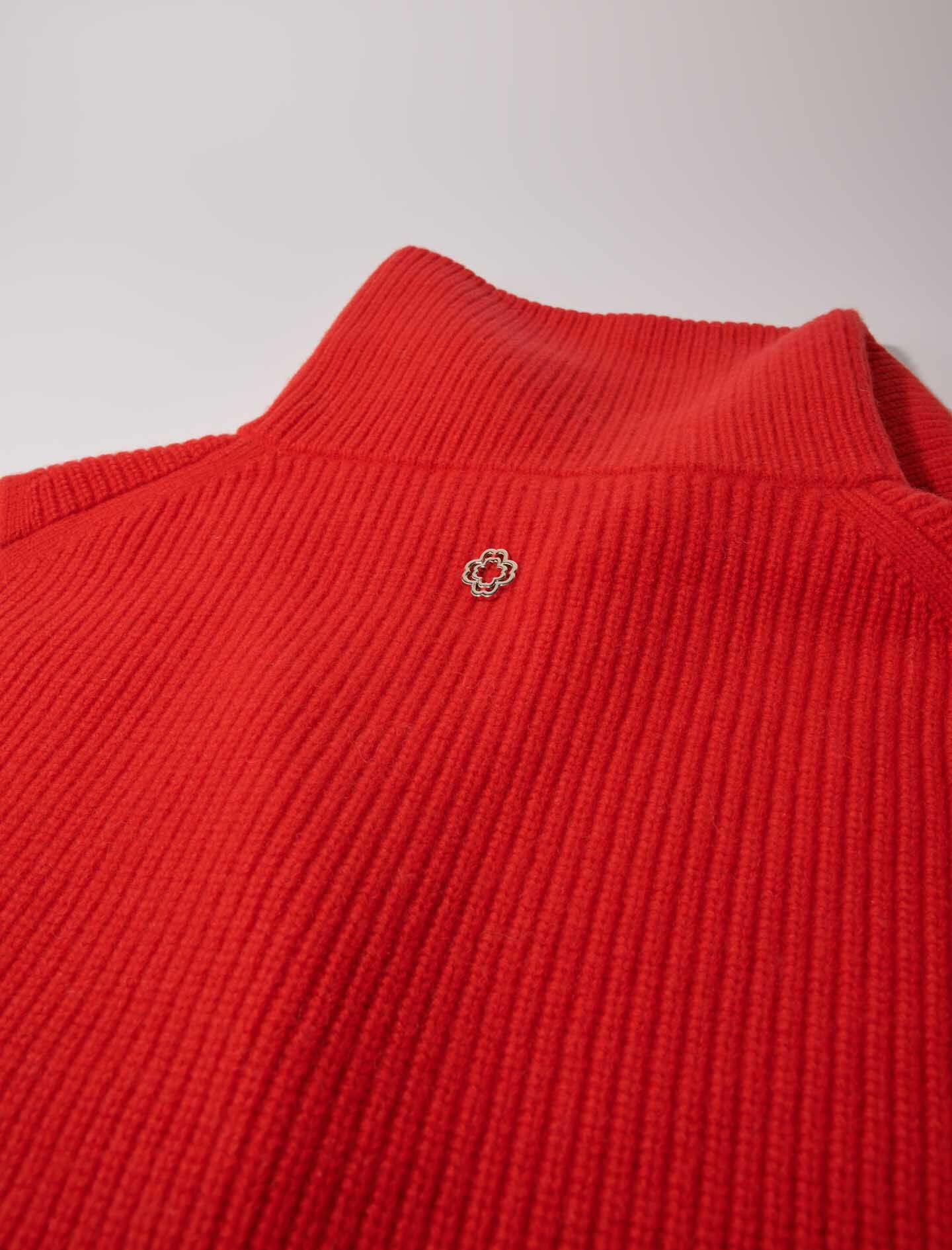Cashmere/wool zip-up neck warmer - 4