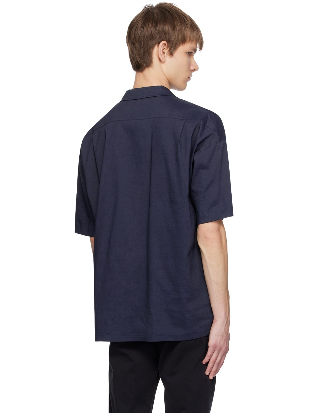 Navy Relaxed-Fit Shirt - 3