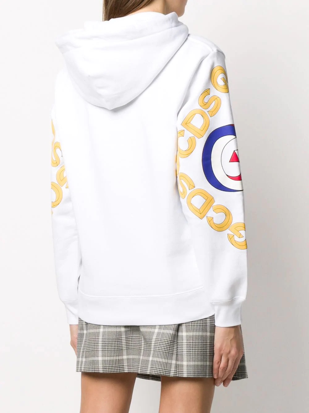 college logo print hoodie - 4