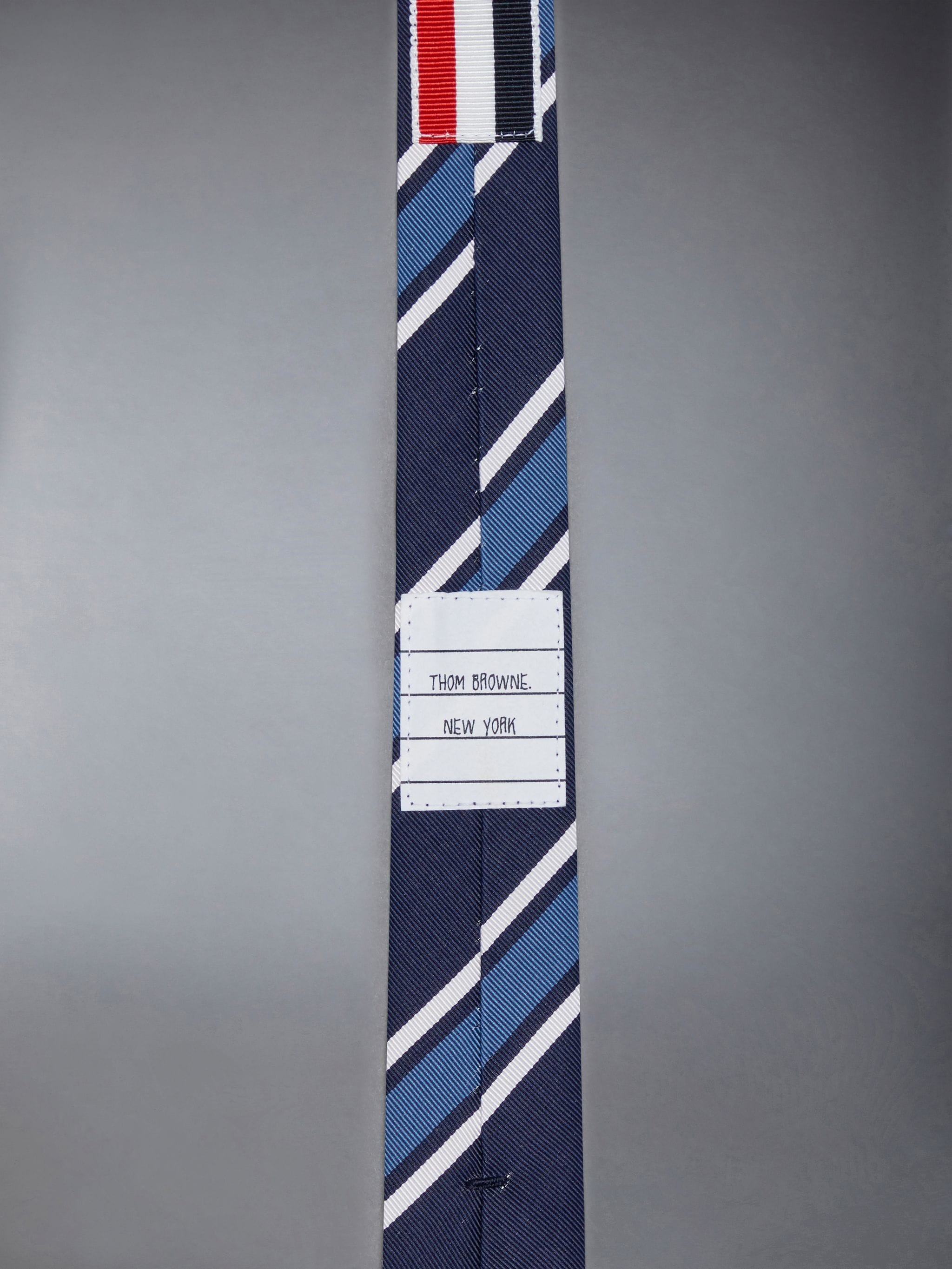 Thom Browne Stripe Mogador Classic Tie | REVERSIBLE