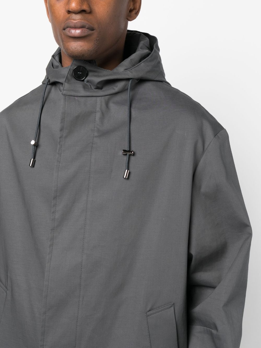 Wolfson hooded raincoat - 5