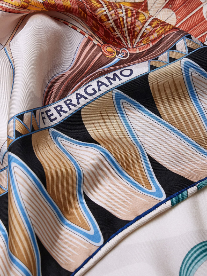 FERRAGAMO Giada print sarong top outlook